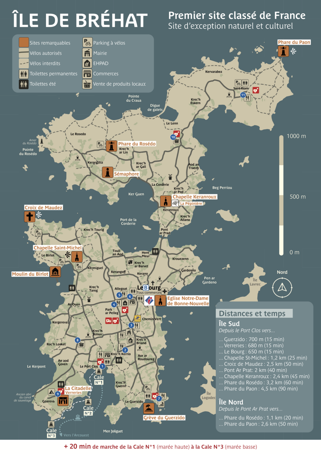 Carte Et Vues Anciennes De L'Île De Bréhat - Document D'occasion